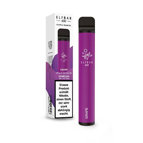 600 Grape Disposable E-Zigarette von ElfBar 20mg/ml