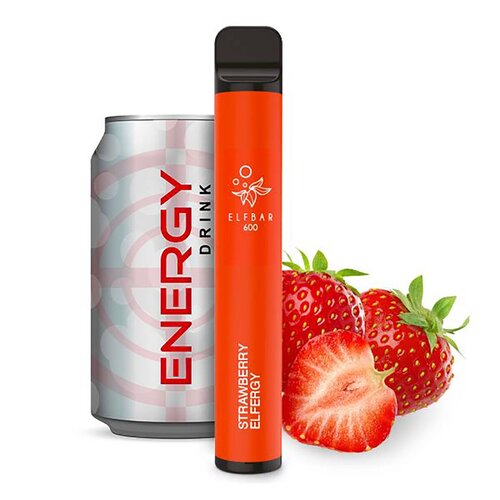 600 Strawberry Elfergy Disposable E-Zigarette von ElfBar 20mg/ml