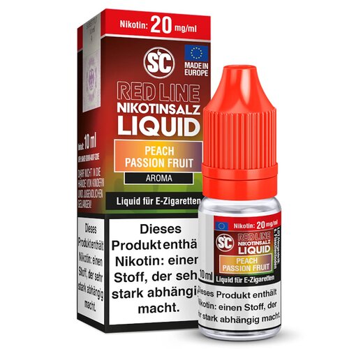 Red Line - Peach Passion Fruit Liquid von SC Liquid Nikotinsalz