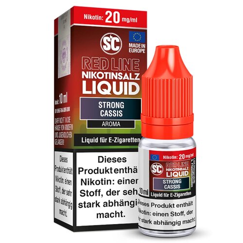Red Line - Strong Cassis Liquid von SC Liquid Nikotinsalz