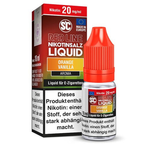Red Line - Orange Vanilla Liquid von SC Liquid Nikotinsalz