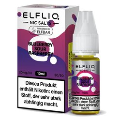 Blueberry Sour Raspberry Liquid von ELFLIQ 10ml Nikotinsalz