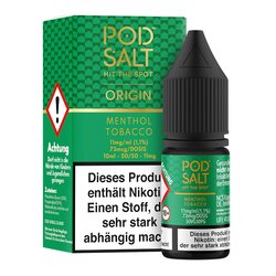 Origin - Menthol Tobacco Liquid von Pod Salt 10ml...