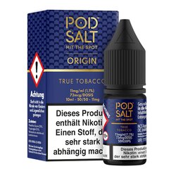 Origin - True Tobacco Liquid von Pod Salt 10ml Nikotinsalz
