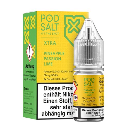 Pineapple Passion Lime Liquid von Pod Salt X 10ml Nikotinsalz