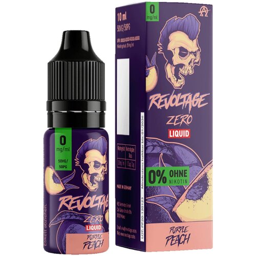 Purple Peach Liquid von Revoltage 10ml Hybrid Nikotinsalz
